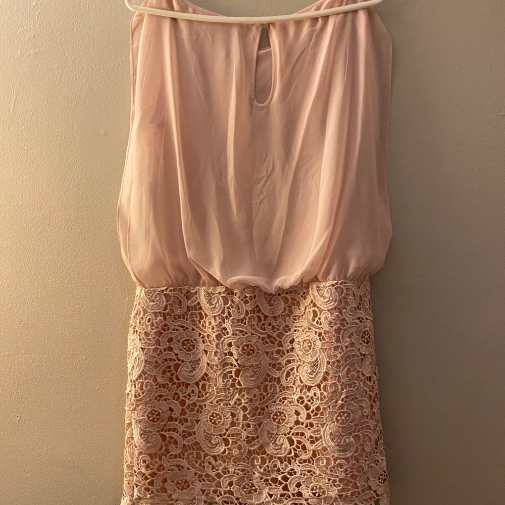 NWT Aidan Mattox Pale Pink Cocktail Dress - Picture 2 of 4